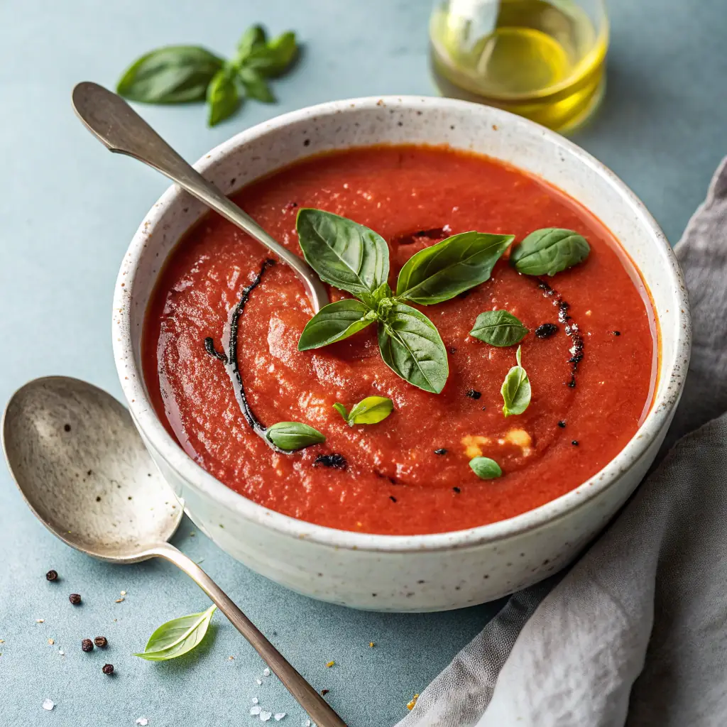 Würzige Tomatensuppe
